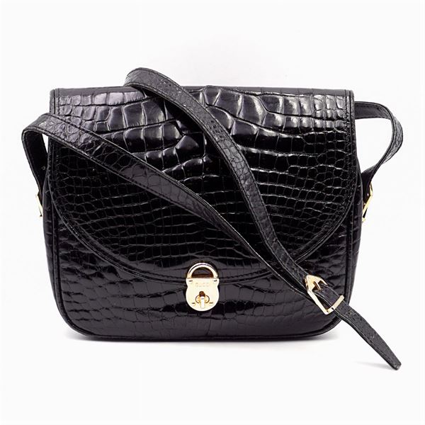 Gucci, borsa vintage in coccodrillo