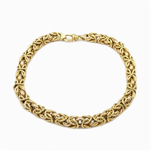 Collier a torchon in oro giallo 18kt