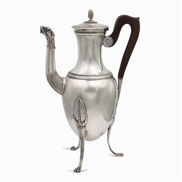 Silver teapot