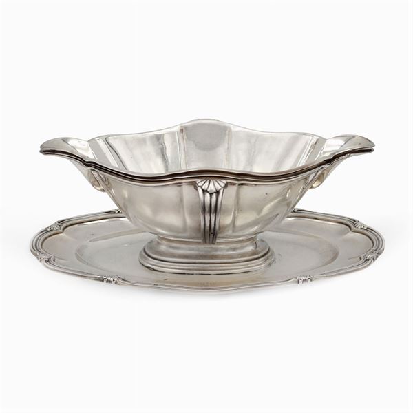 Silver gravy boat