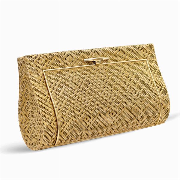 Pochette da sera in oro giallo 18kt