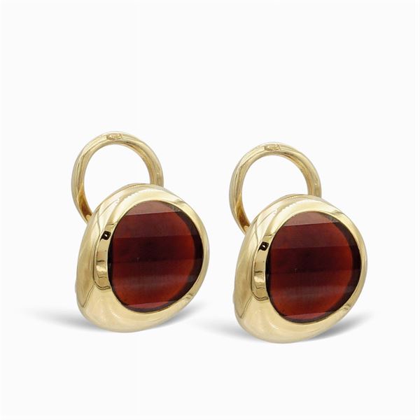 Pomellato, orecchini clips in oro giallo 18kt