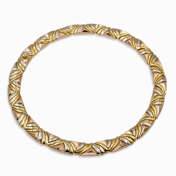 Bulgari, grometric link collier