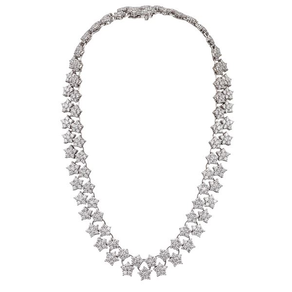 18kt white gold and diamond collier  - Auction FINE SILVER & THE ART OF THE TABLE - III - Colasanti Casa d'Aste