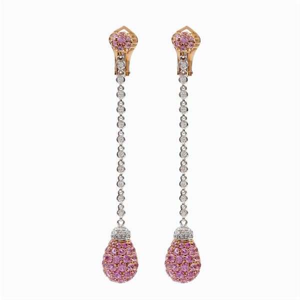 Chantecler, pendant earrings
