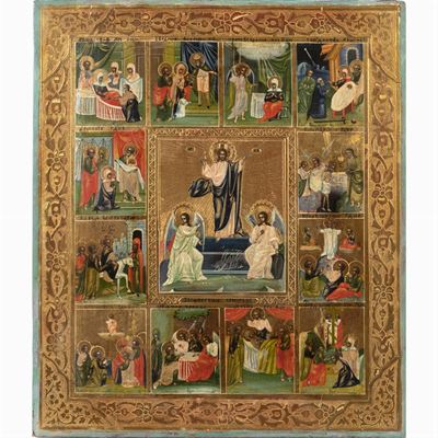 Icona Raffigurante "le Dodici Feste"