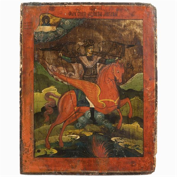 Icon depicting "Saint Michele Arcangelo"