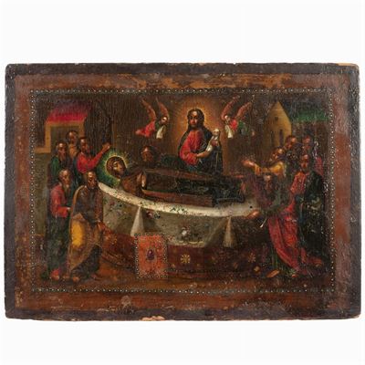 Icona Raffigurante "la Dormizione della Vergine Maria"