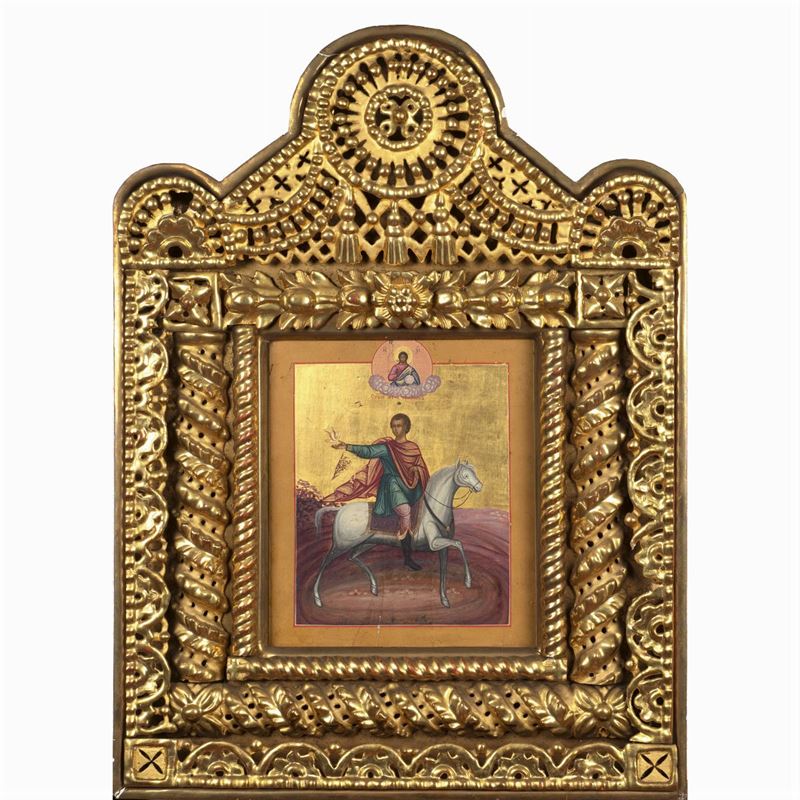 Icona Raffigurante "san Trifone"