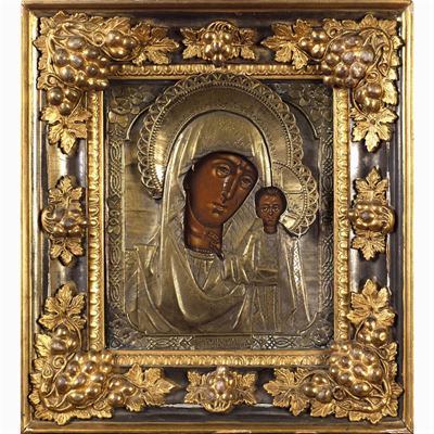 Icona Raffigurante "la Vergine di Kazan"