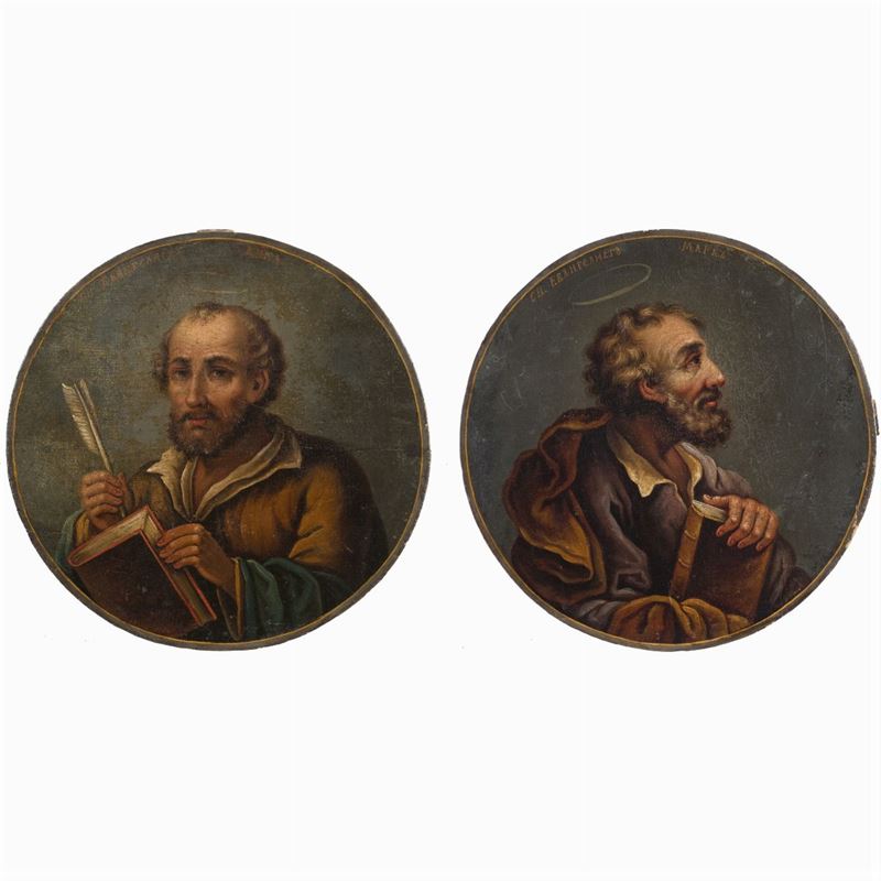 Coppia di Icone Raffiguranti "santi"