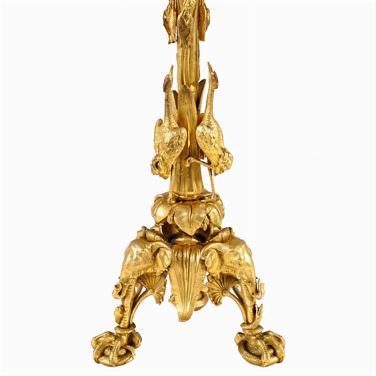 Giuseppe Succi - Coppia di Candelabri in Bronzo Dorato a 6 Luci