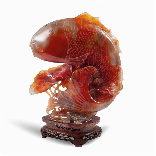 Variegated agate group  (China, 20th century)  - Auction From Important Roman Collections - Colasanti Casa d'Aste