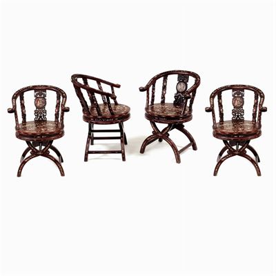 Quattro Poltrone in Teak
