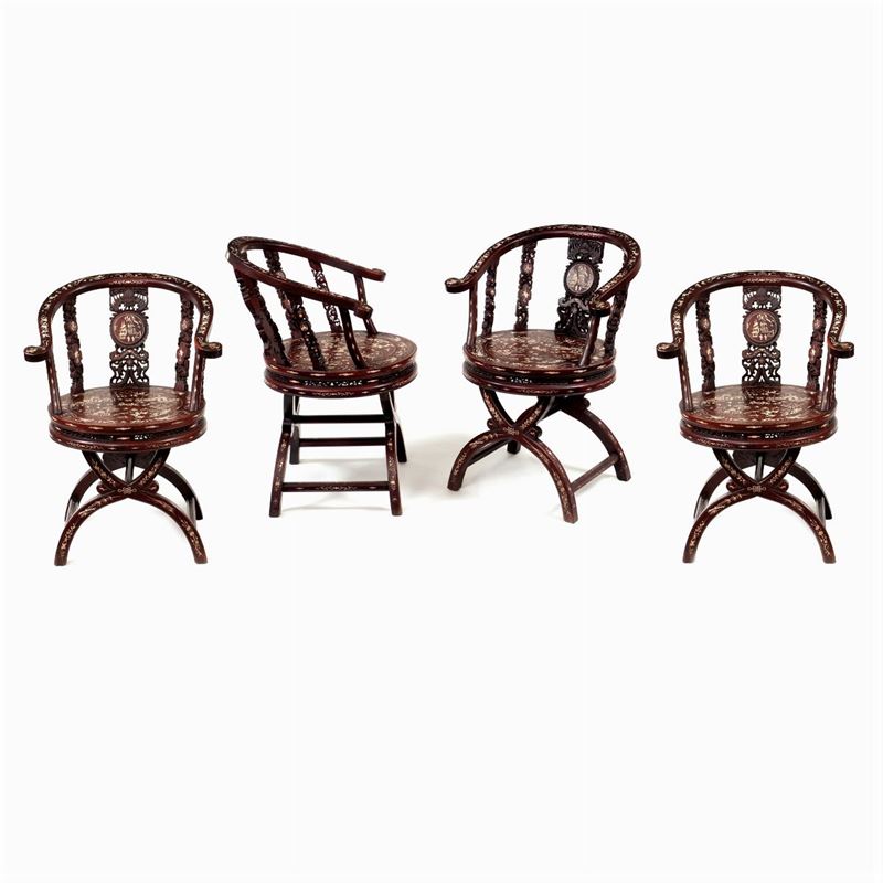 Quattro Poltrone in Teak