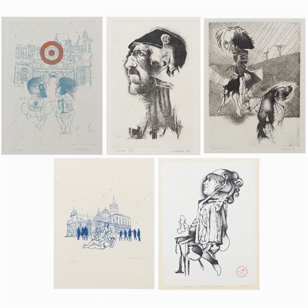 Giuseppe Guerreschi : Giuseppe Guerreschi  (Milano 1929 - Nizza 1985)  - Asta ARTE MODERNA & CONTEMPORANEA - Colasanti Casa d'Aste