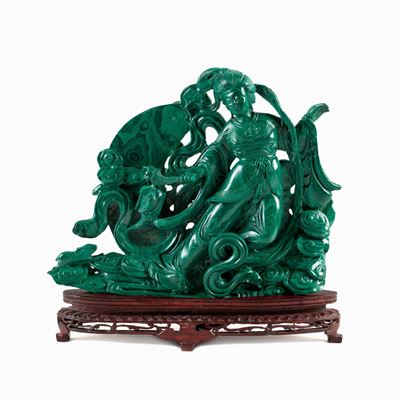 Gruppo in Malachite