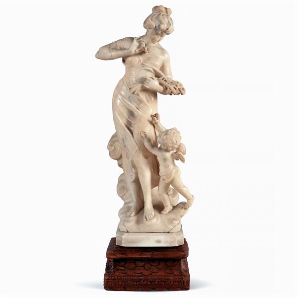 Alabaster sculptural group
