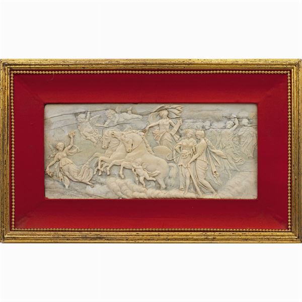 Rectangular plaque in bone
