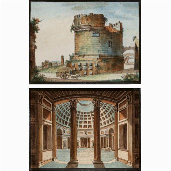 Italian painter  (19th century)  - Auction OLD MASTER AND 19TH CENTURY PAINTINGS - I - Colasanti Casa d'Aste