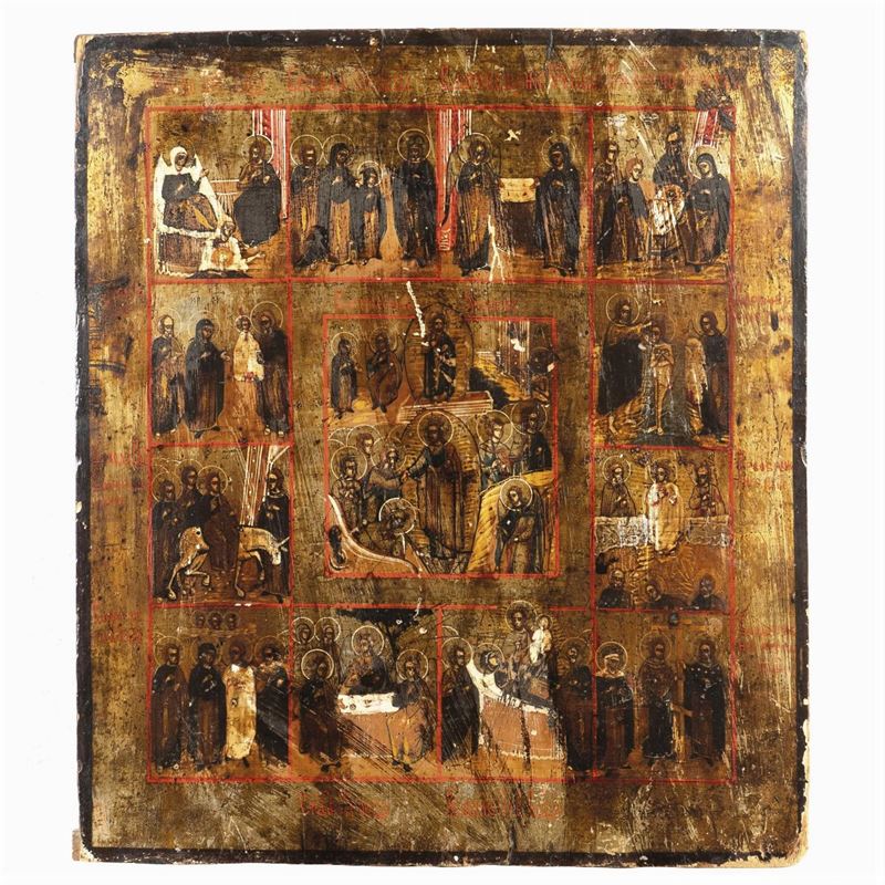 Icona Raffigurante "le Dodici Feste"