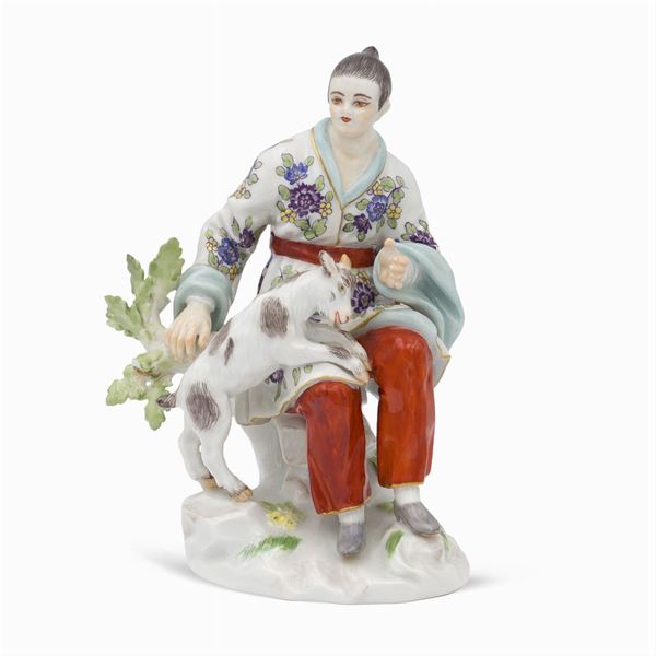 Meissen, polychrome porcelain group