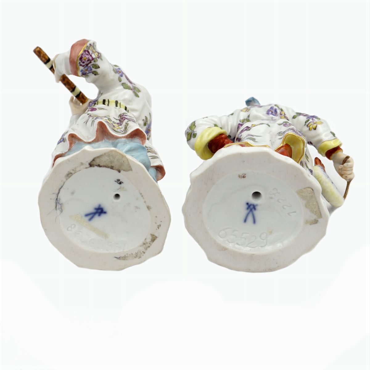 Meissen, Due Figure in Porcellana Policroma