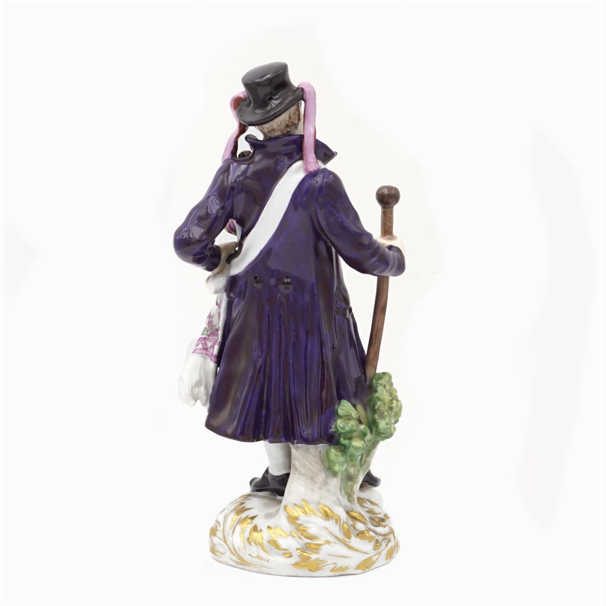 Meissen, Figura in Porcellana Policroma