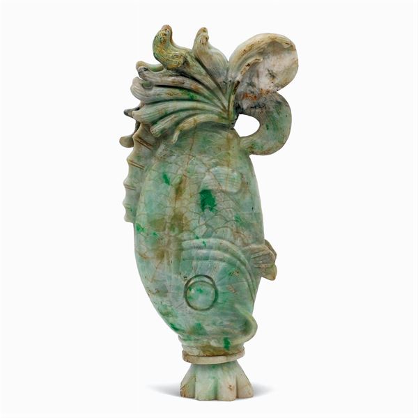 Jade perfume holder  (China, 20th century)  - Auction OLD MASTER PAINTINGS AND FURNITURE FROM VILLA SAMINIATI AND PRIVATE COLLECTIONS - Colasanti Casa d'Aste