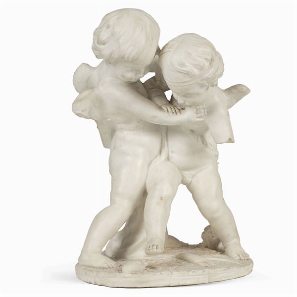 White marble group
