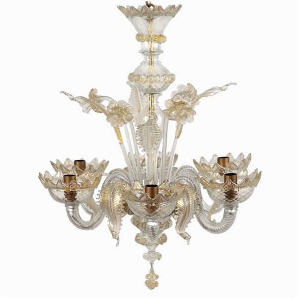 Murano glass chandelier, Mazzucato production