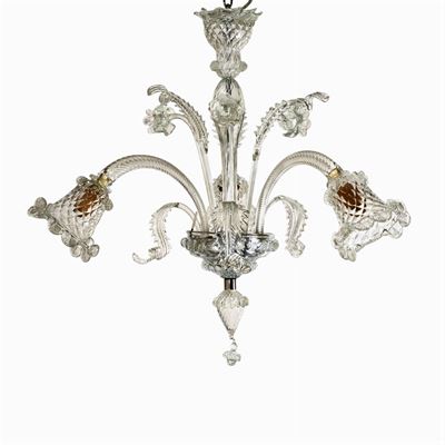 Lampadario in Vetro Trasparente