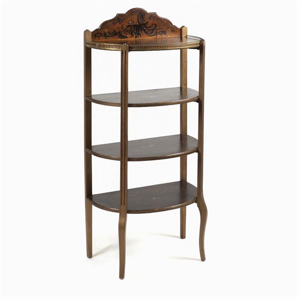 Painted wood etagere
