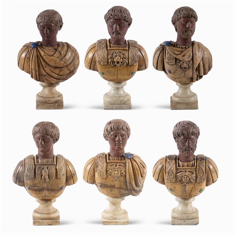 Collezione di Busti in Marmi Policromi (6)