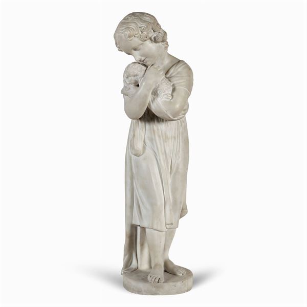 White marble sculpture