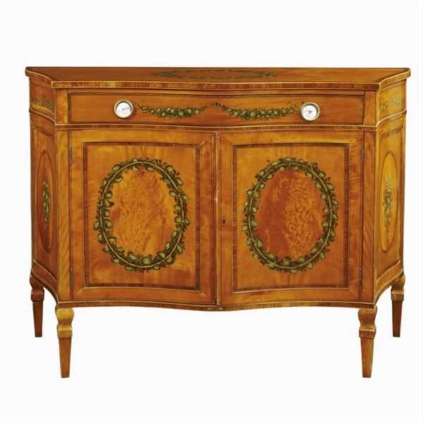 A satinwood sideboard