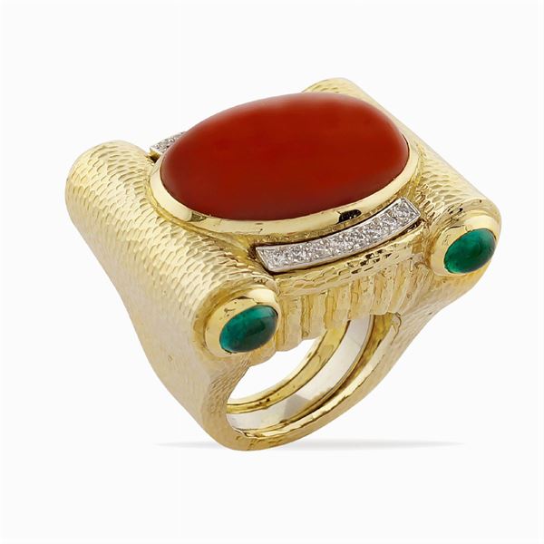 David Webb, anello con corallo rosso