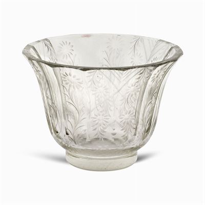 Vaso in Cristallo Molato
