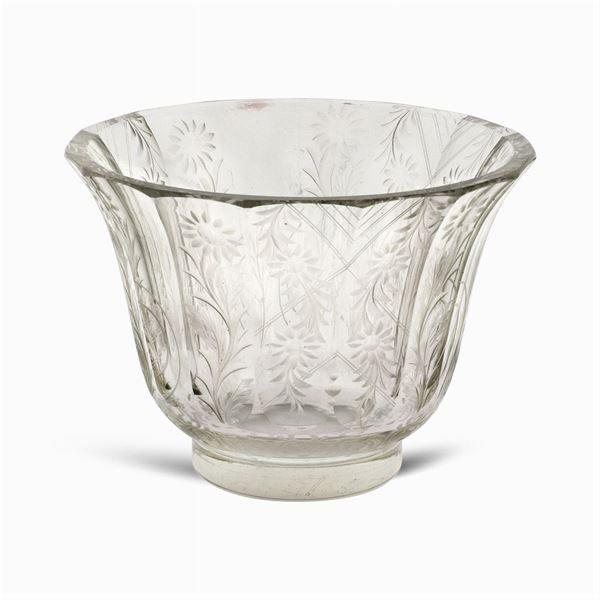 Cut crystal vase  (Bohemia, 19th-20th century)  - Auction OLD MASTER AND 19TH CENTURY PAINTINGS - I - Colasanti Casa d'Aste