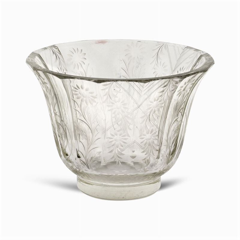 Vaso in Cristallo Molato