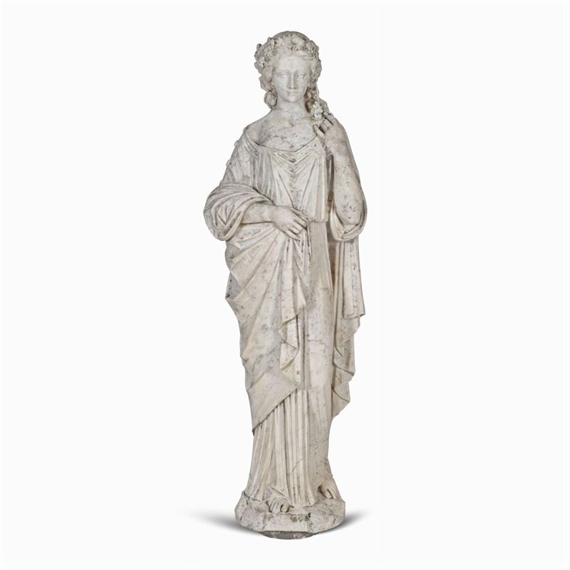 Scultura in Marmo Bianco