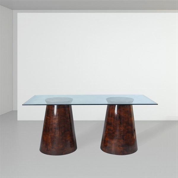 Rectangular dining table  (Italy, 1960/70s)  - Auction DESIGN & DECORATIVE ARTS - Colasanti Casa d'Aste
