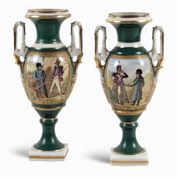 Pair of porcelain vases