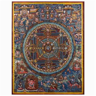 Thangka Mandala Raffigurante "chakrasamvara"