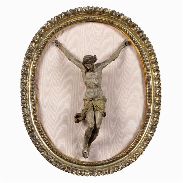 Crocifisso in legno  (Italia, XVII-XVIII Sec.)  - Asta Da Importanti Collezioni Romane - Colasanti Casa d'Aste