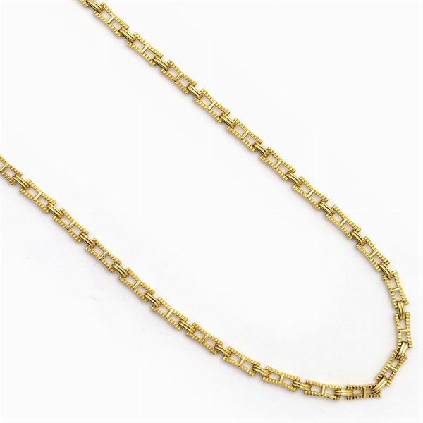 Piaget lunga collana in oro giallo 18kt