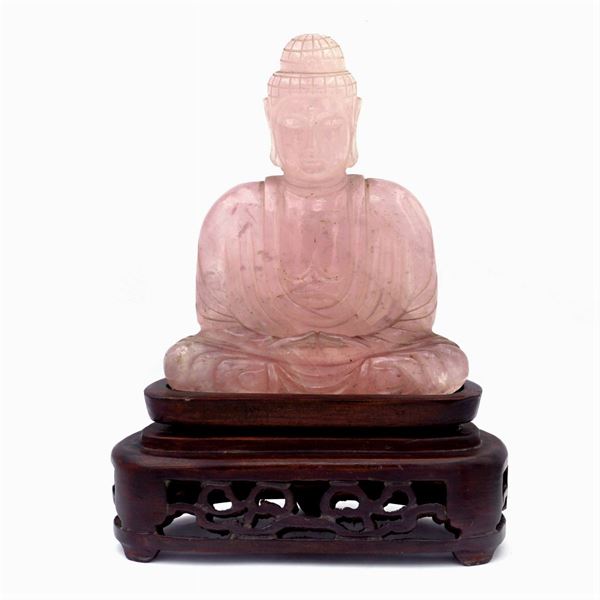 Scultura in quarzo rosa