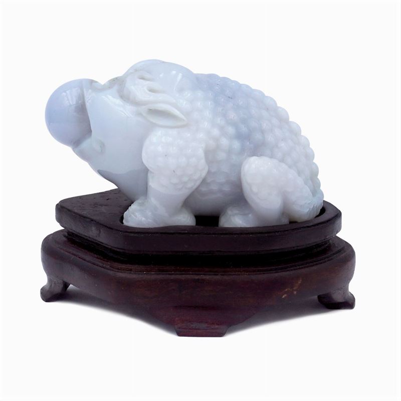 Scultura in Giada Lavanda