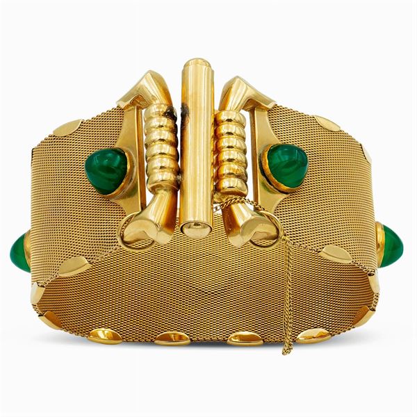 18kt yellow gold band bracelet