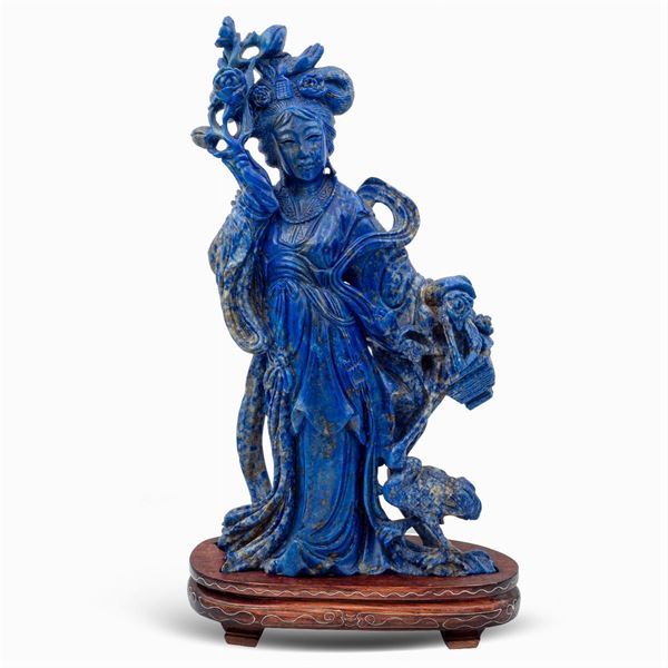 Lapis lazuli group  (China, 20th century)  - Auction From Important Roman Collections - Colasanti Casa d'Aste